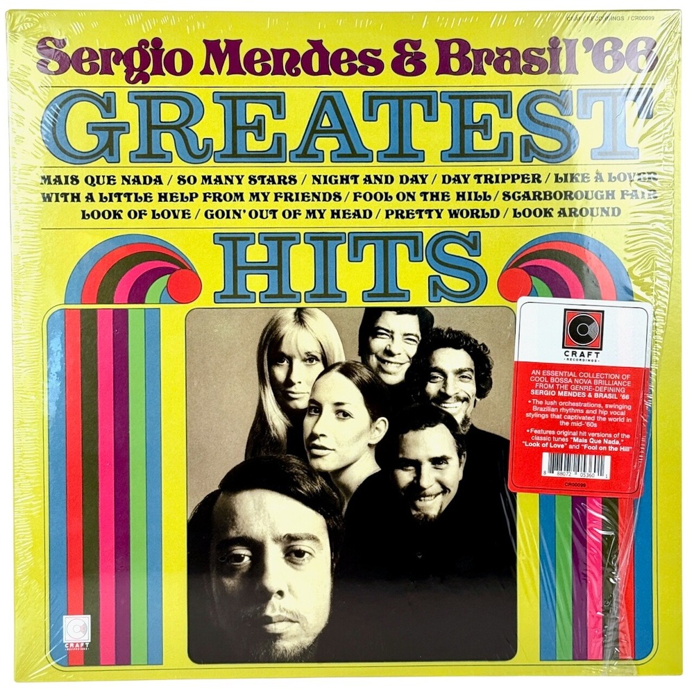 Sergio Mendes & Brasil 66 Greatest Hits Vinyl LP Craft Recordings CR00099 2018